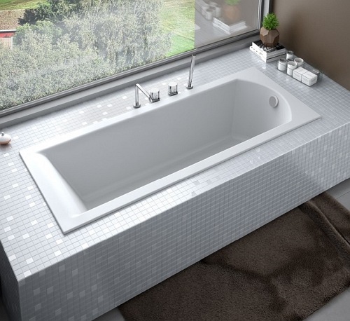 Wanna prostokątna do zabudowy Shea Slim Besco 180 cm