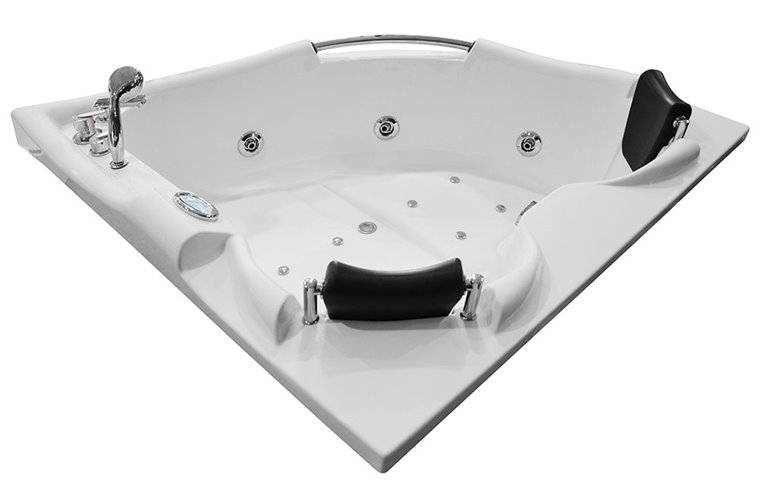 Wanna łazienkowa Spa z hydromasażem narożna 150x150 cm MO-0311