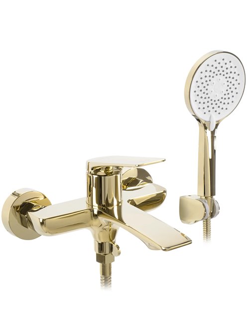 Złota bateria wannowa Avalon Rea