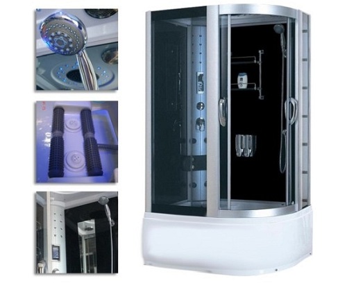 Kabina prysznicowa z hydromasażem 120x85 Victoria 9912 Prawa