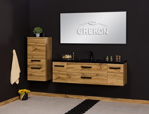 Szafka łazienkowa wisząca niska seria Fokus Loft Gante