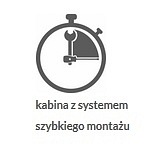 Kabina prysznicowa z hydromasażem 120x80 Jukon Kerra Lewa