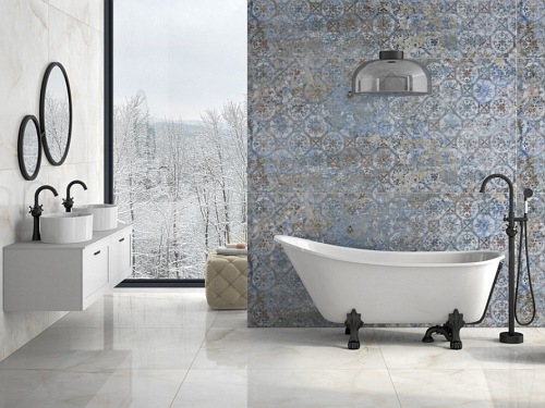 Olaya Besco wanna wolnostojąca retro 160 cm wykończenie czarny mat