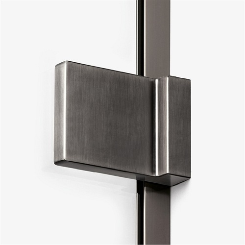 Kabina pięciokątna stal szczotkowana 80x80 prawa EXK-3830 Avexa New Trendy Gunmetal Brushed