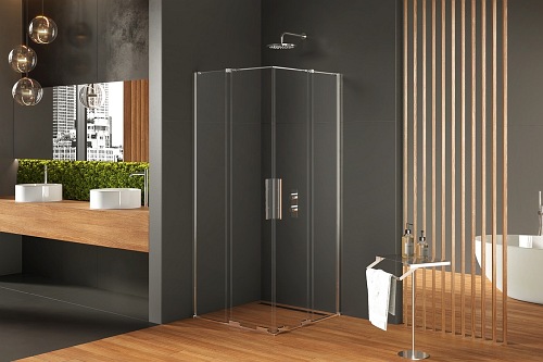 Smart New Trendy kabina prysznicowa prostokątna podwójne drzwi 90x100 cm EXK-4061