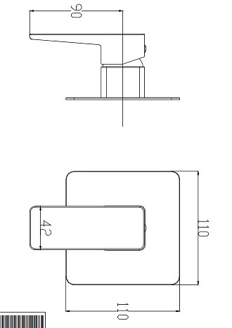 Bateria prysznicowa, podtynkowa Parma PM7445 CRB Omnires