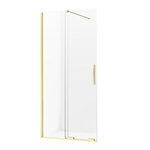 Smart New Trendy Light Gold rozsuwana ścianka prysznicowa walk in 80 cm EXK-4293