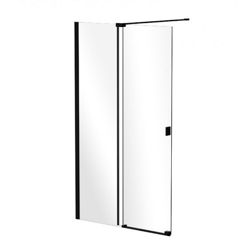 Ścianka prysznicowa rozsuwana 90 cm Vayo Black Besco