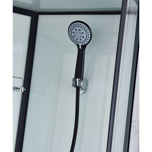 Kabina prysznicowa niski brodzik hydromasaż biały środek 90x90 WSH-311B