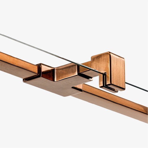 Drzwi prysznicowe uchylne lewe 100 cm EXK-3535 Avexa New Trendy Copper Brushed