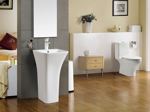 Umywalka wolnostojąca, ceramiczna Ada Slim Rea