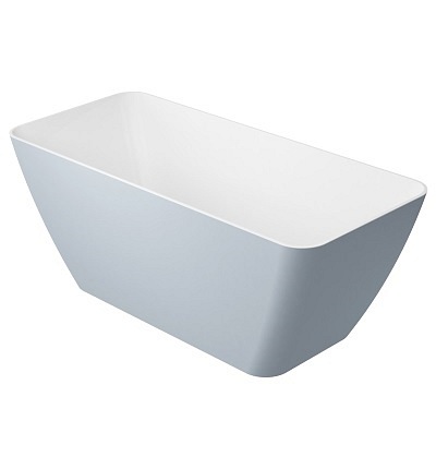 Wanna wolnostojąca biało-szara, Marble+ Parma WW BSP