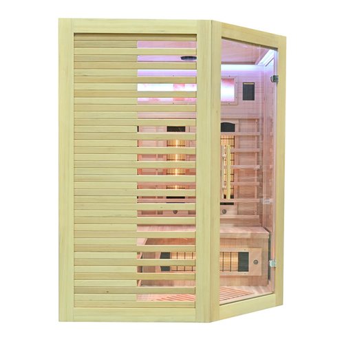 Sauna na podczerwień kamień solny 150X150X190CM MO-RL3CS Infrared Mazur