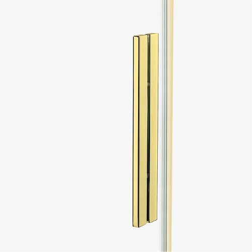 Złoty połysk parawan wannowy rozsuwany 120 cm Smart Light Gold New Trendy EXK-4306