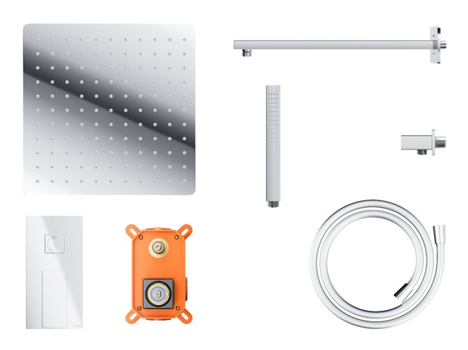 Podtynkowy zestaw prysznicowy kolor chrom ZA30MCH Ango Corsan