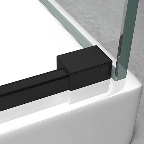 Czarna kabina prysznicowa prostokątna 100x80 szkło 8 mm ZES-KZ22A-BL-100X80