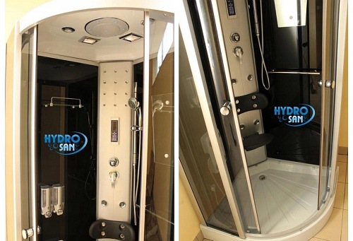 Kabina prysznicowa z hydromasażem niski brodzik 80x80 Sara