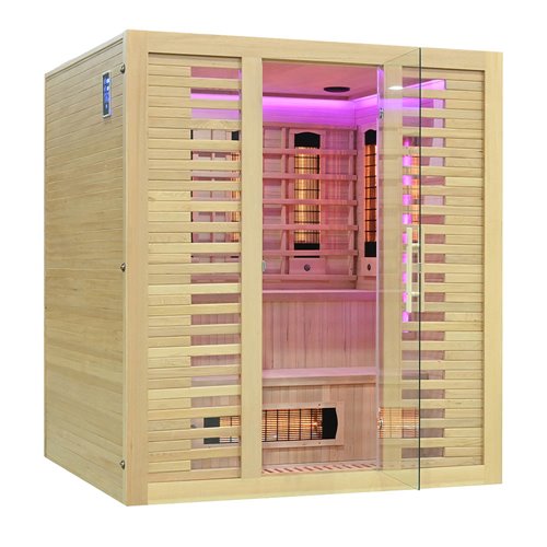 Sauna na podczerwień kamień solny 180X160X200CM MO-RL4S XL Infrared Mazur