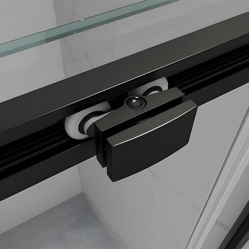 Czarna kabina prysznicowa prostokątna 100x80 szkło 8 mm ZES-KZ22A-BL-100X80