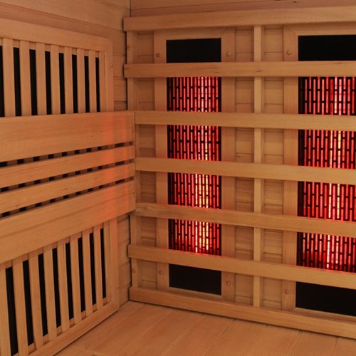 Sauna Combo na podczerwień + fińska 4-osobowa 160x160 cm Helsi3 6KW