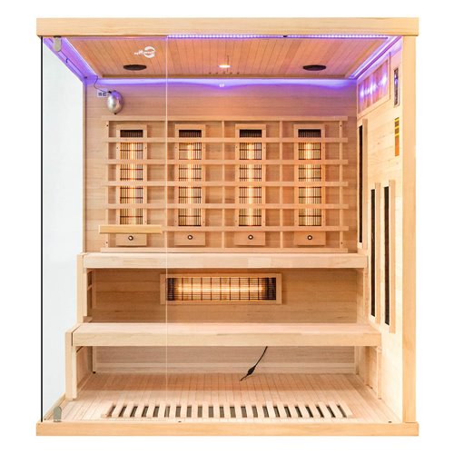 Sauna na podczerwień 4 osobowa + kamienie solne 180X160X200CM MO-EP4RSP XL Infrared Mazur