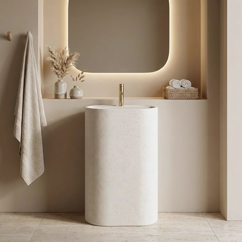 Umywalka wolnostojąca kamienna Salento Rea