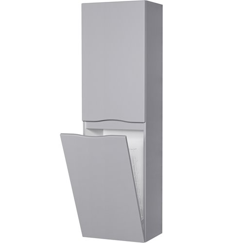 Słupek łazienkowy wiszący z koszem kolor szary ONDA 45x155 cm Gante