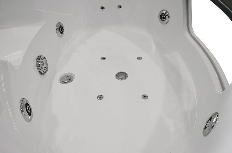Wanna łazienkowa z hydromasażem Spa narożna 135x135 cm MO-0322