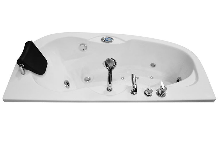 Wanna łazienkowa Spa z hydromasażem asymetryczna 160x78 cm MO-0310