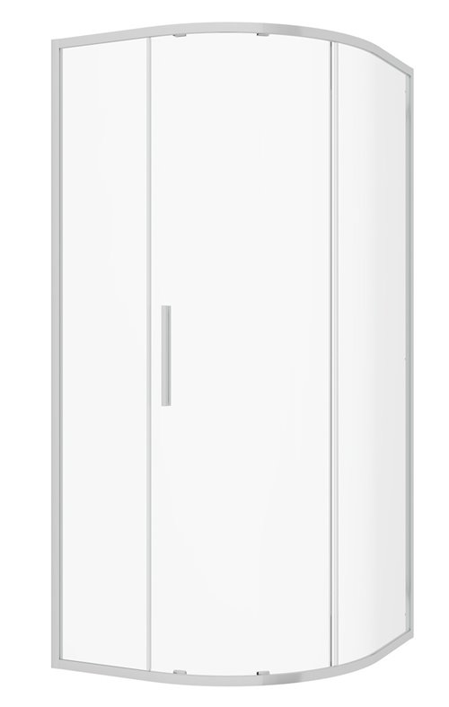 Kabina prysznicowa jednoskrzydłowa półokrągła 80x80x195 cm RPS Solid Kerra