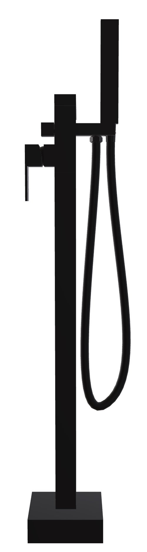 Bateria wannowa wolnostojąca czarny mat Varium Besco BW-V-CZ