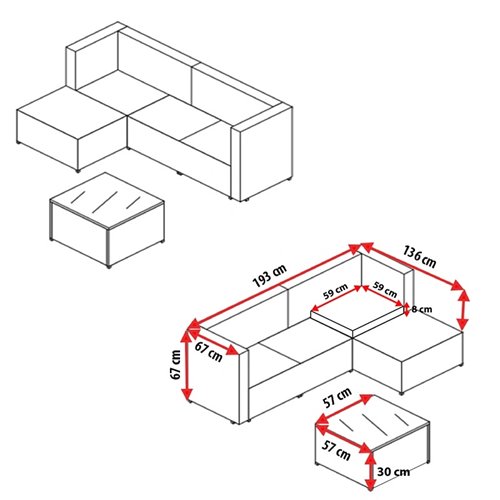 Meble ogrodowe technorattan sofa, stół, dostawka zestaw Volta zdjęcie 20