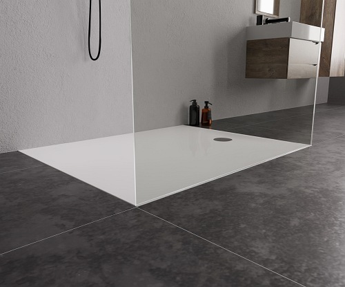 Brodzik prostokątny 80x90 konglomerat New Trendy Nex B-0456