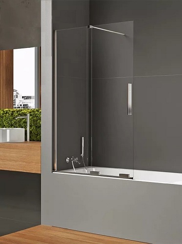 Chromowany parawan wannowy rozsuwany 90 cm Smart New Trendy EXK-4095