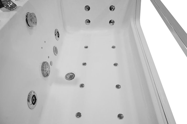 Wanna z hydromasażem przyścienna 176x85 cm MO-0054