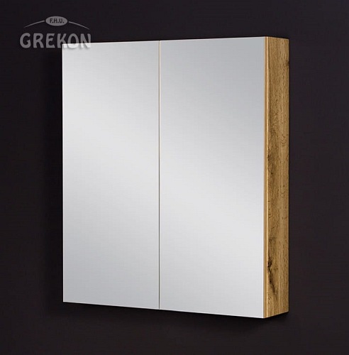 Szafka łazienkowa z lustrem 70x80 seria Fokus NE