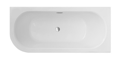 Wanna do zabudowy Avita Slim+ Besco prawa 180x75 cm komplet syfon+ przelew chrom
