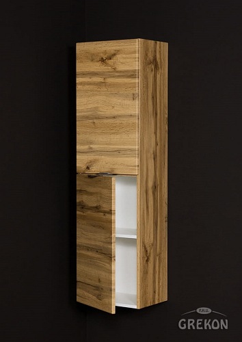 Słupek łazienkowy wiszący dąb naturalny 40x143,5 cm Victa Gante