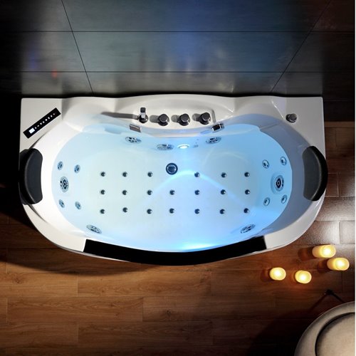 Wanna z hydromasażem przyścienna 160x88 cm Parma 924 Hydrosan