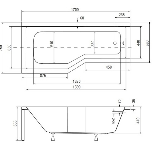 Wanna + parawan 2S Integra 170 Lewa Besco