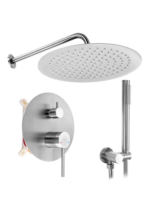 Zestaw prysznicowy podtynkowy box Foss Clif Inox Rea