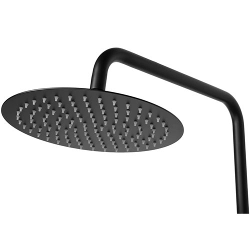 Czarny zestaw prysznicowy termostatem Vincent Rea