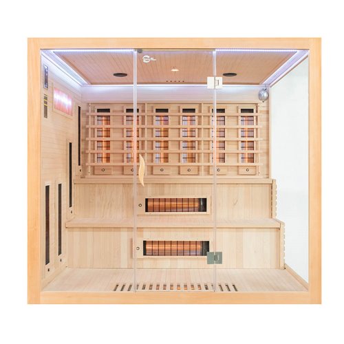Sauna na podczerwień 4 osobowa + kamienie solne 220X200X200CM MO-EA4RS XXL Infrared Mazur