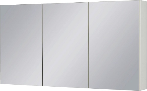 Biała matowa szafka wisząca z lustrem 65x120 Victa