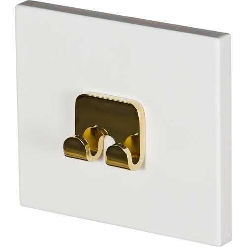 Wieszak podwójny złoty Belli Gold