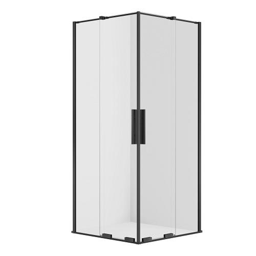 New Trendy Smart Black kabina prysznicowa prostokątna podwójne drzwi 80x120 cm EXK-4163