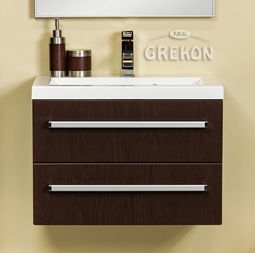 Szafka łazienkowa z umywalką 60/39/2 seria Fokus Wenge Mat