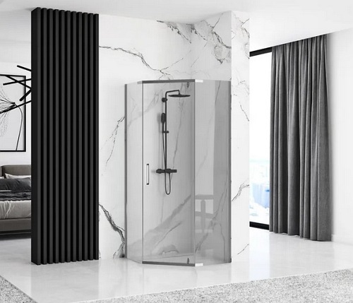 Kabina prysznicowa pięciokątna 80x80 Axin Rea