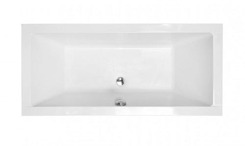 Wanna wolnostojąca pod zabudowe syfon chrom z przelewem Vera 180 Besco