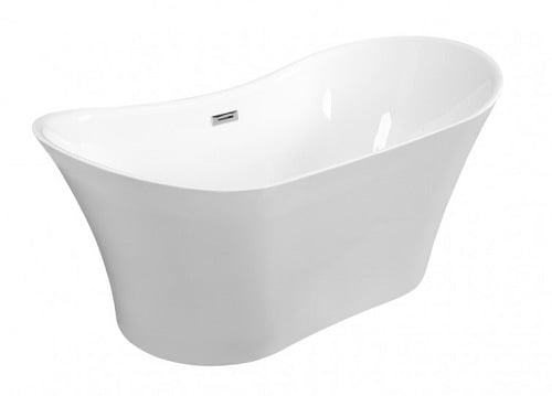 Wanna wolnostojąca 170 cm korek klik-klak chrom Amber Besco